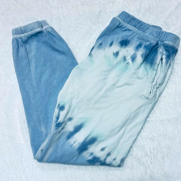 Z Supply XS blue & white tie-dye joggers - Picture 3 of 5